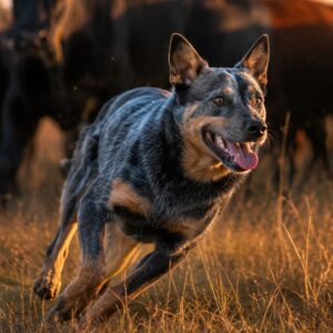 Australian Cattle Dog arreando ganado